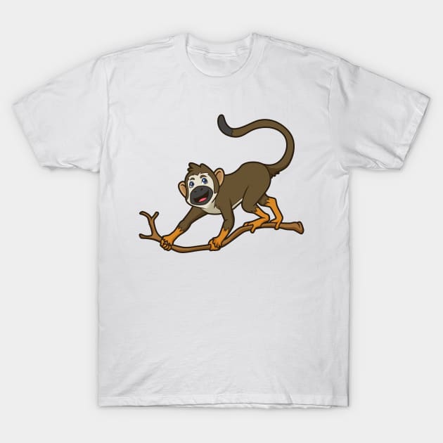 Kawaii squirrel monkey T-Shirt by Modern Medieval Design